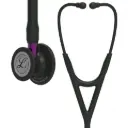 3M™ Littmann® Cardiology IV™ Diagnostic Stethoscope,  Black Finish Chestpiece, Black Tube, Violet Stem and Black Headset, 69 cm, 6203 