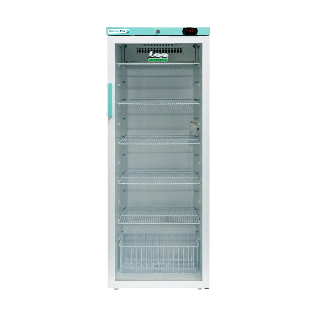 Lec PPGR310BT Bluetooth Freestanding Fridge Glass 310L