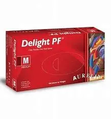 Aurelia Delight PF Clear Vinyl Exam Gloves x 100 - XL