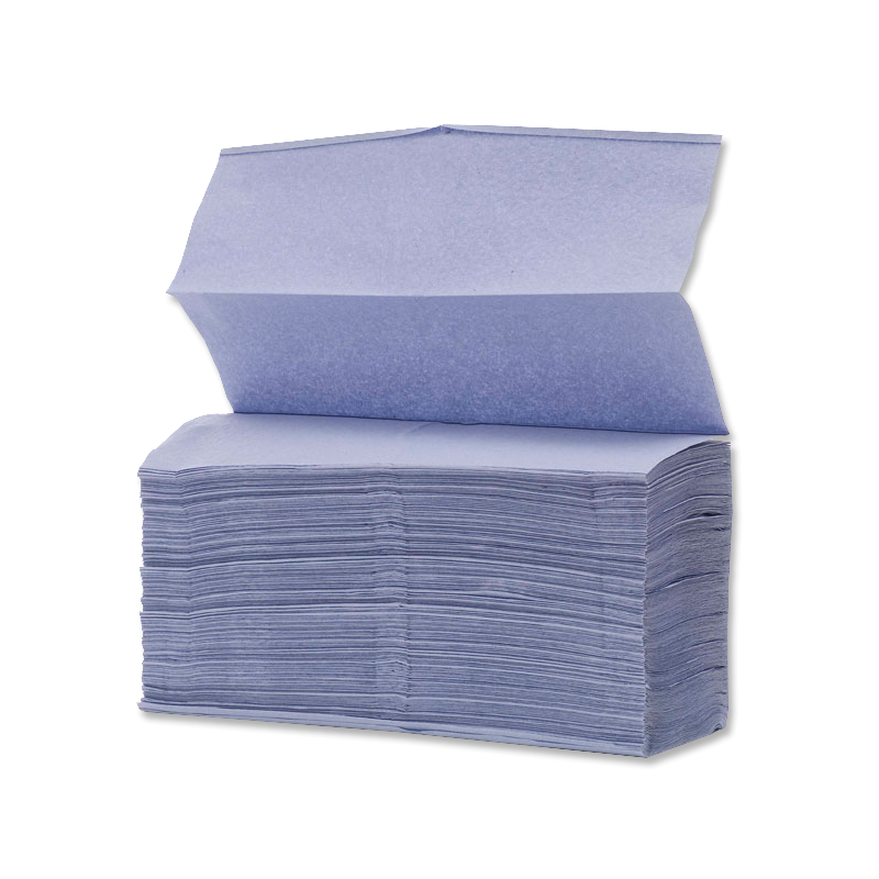 Blue V fold Interleaf Hand Towel 1ply x 5000