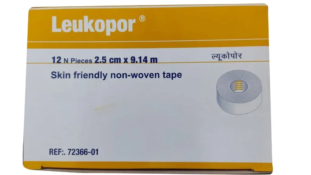 Leukopor Tape - 2.5cm x 9.2m - Pack of 12