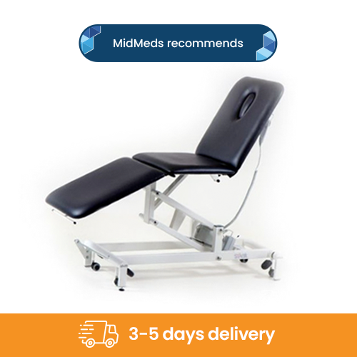 STABIL KOMFORT 3-Section Electric White Frame - Black