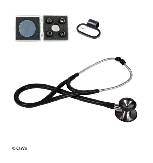 Profi-Cardiology stethoscope, stainless steel, black