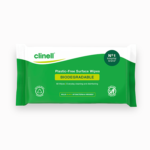 Clinell Universal Wipes Plastic Free Biodegradable-60 wipes
