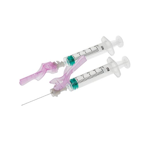 BD Eclipse Safety Needle 21G x 1 inch, Green x 100