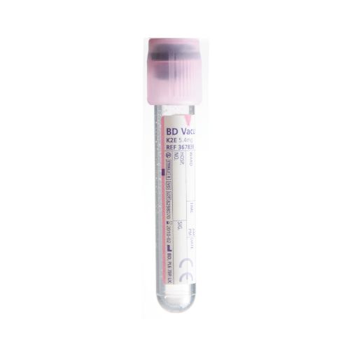 BD Vacutainer K2EDTA+ Tube, 3mL, Translucent Lavender x 100