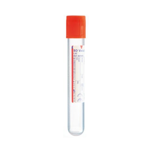 BD Vacutainer Serum Plus Tube, 10mL, Red x 100