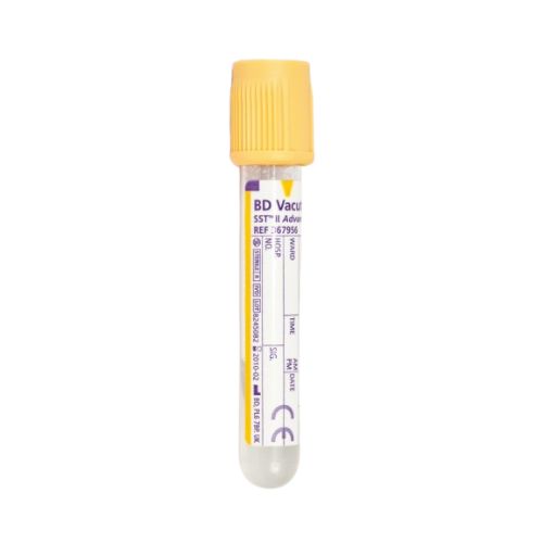BD Vacutainer SST II Advance Plus Tube, 3.5mL, Gold x 100