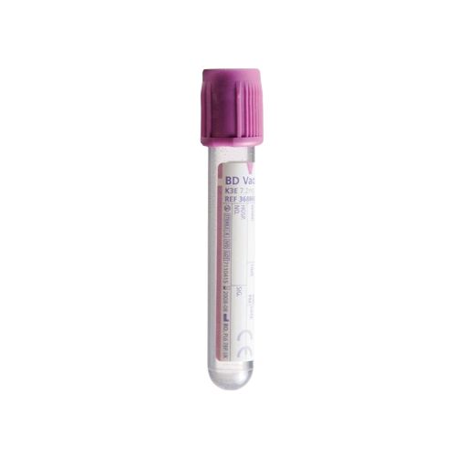 BD Vacutainer K3EDTA Plus Tube, 4mL, Lavender x 100
