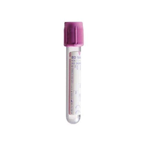 BD Vacutainer K3EDTA Tube, 4ml, Lavender x 100 Exp 10/24