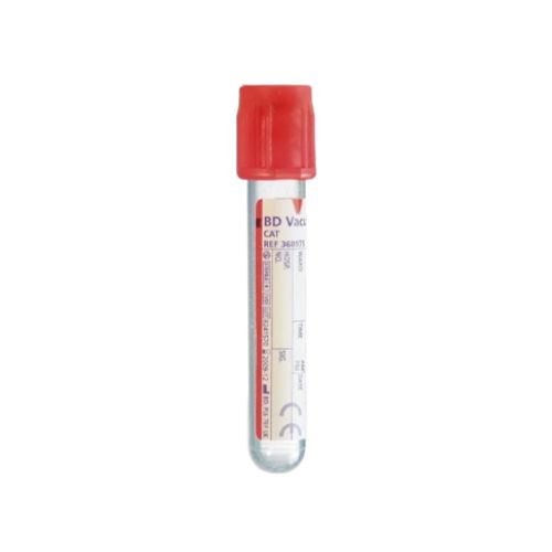 BD Vacutainer Serum Plus Tube, 4mL, Red x 100