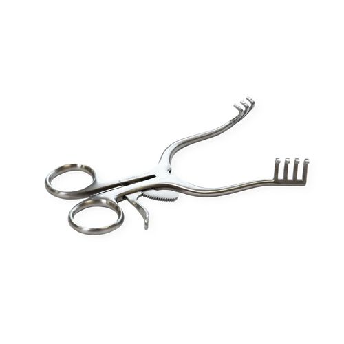 Self Retaining West Retractor - Blunt, Toothed, 14cm x 10