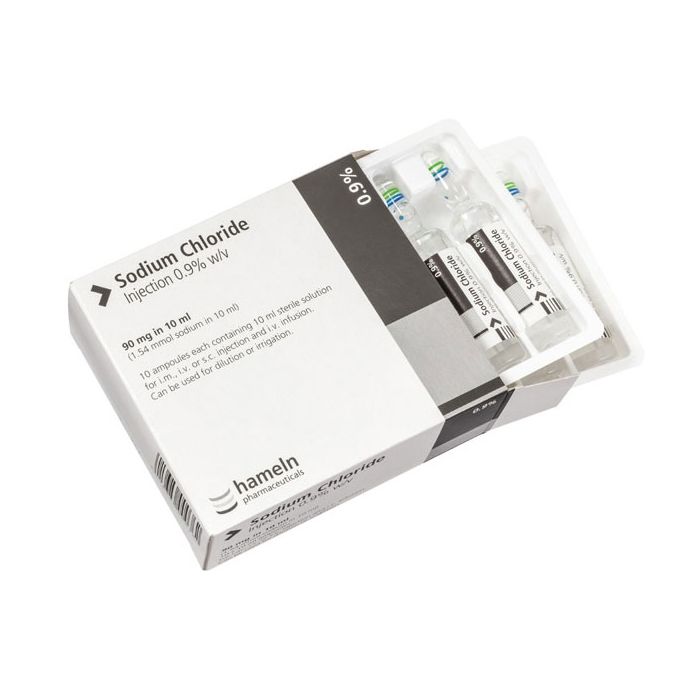 Sodium Chloride Injection 0.9% 10ml (glass ampoules)x10