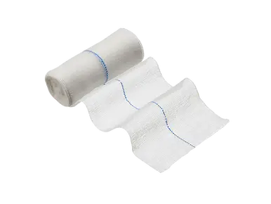 X-Ray Detectable Fast Edge Ribbon Gauze 5cm x 5m x 15