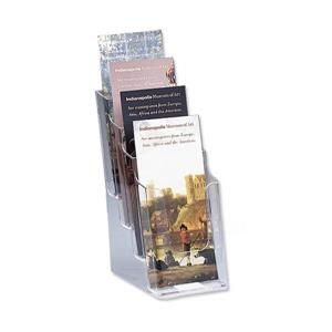 Multi-Tier Clear Literature Holder (1/3 x A4) 4 Pockets x 1