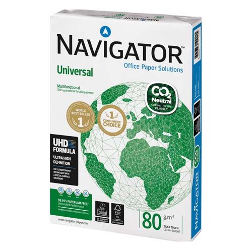 Navigator Universal A4 Printer Paper White 80 gsm 500 Shts x 5
