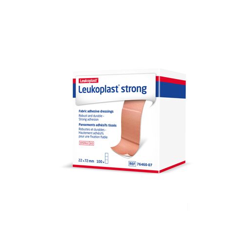 Leukoplast Strong Plaster - 7.2cm x 2.2cm - Pack of 100
