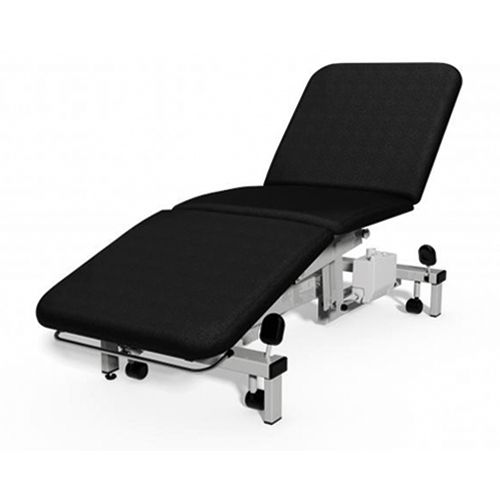 Plinth Medical 3 Section Hydraulic Couch - Black