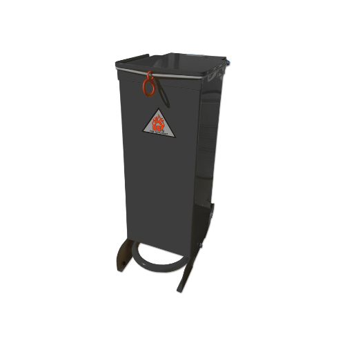 20L Waste Bin - Black Body, Black Lid