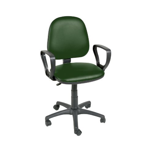 Gas Lift Chair with Arms - Green