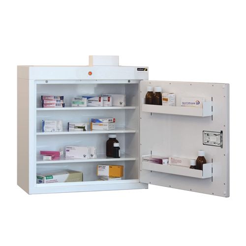 Medicine Cabinet 3 Shelves & 2 Door Trays - 108 Litres