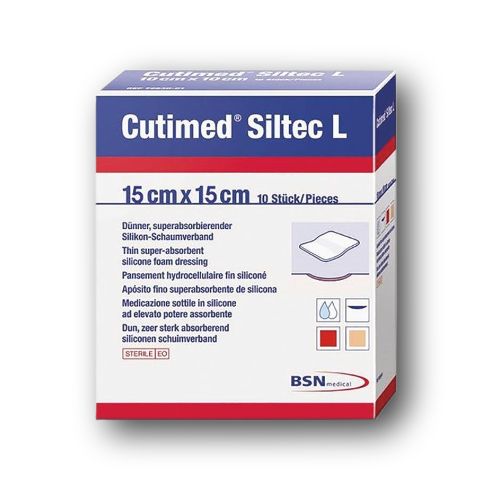 Cutimed Siltec L - 15cm x 15cm - Pack of 10