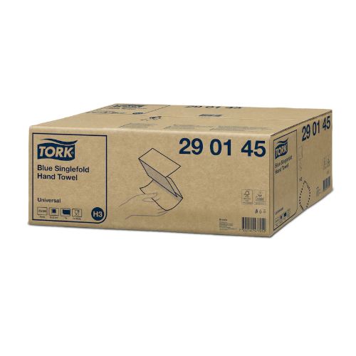 Tork Singlefold Hand Towel - Blue, 1ply x 4000 (H3)