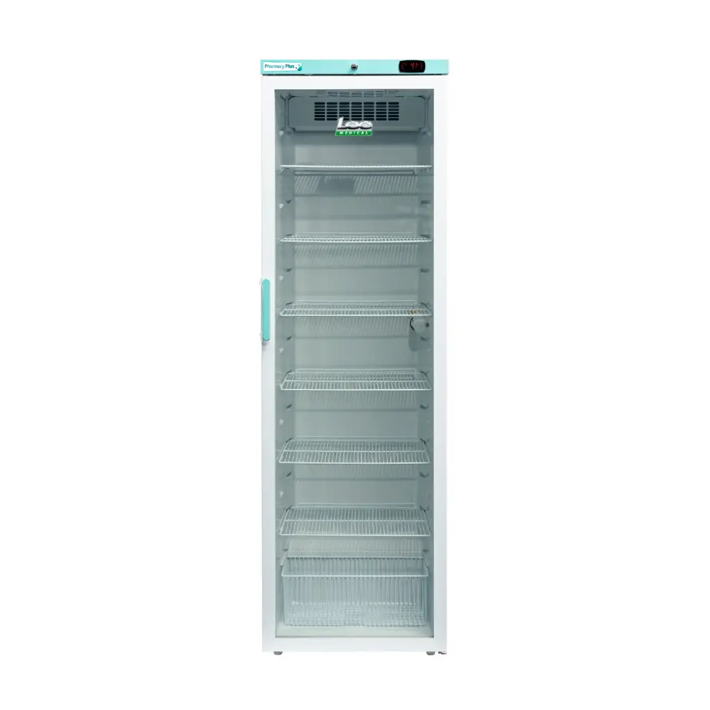 Lec PPGR400BT Bluetooth Freestanding Fridge Glass 400L