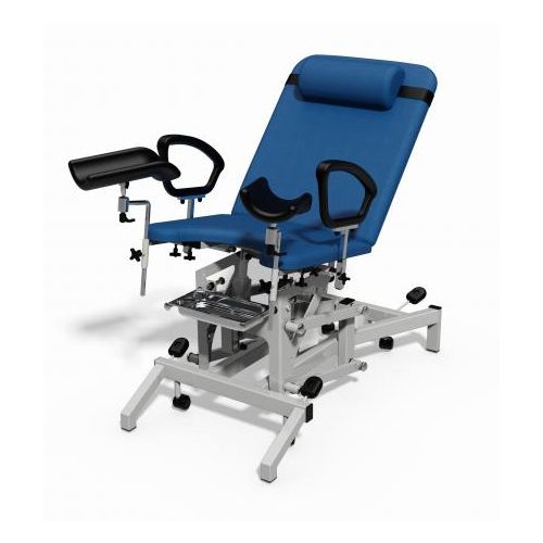 Plinth Medical Electric Gynaecology Chair - Atlantic Blue