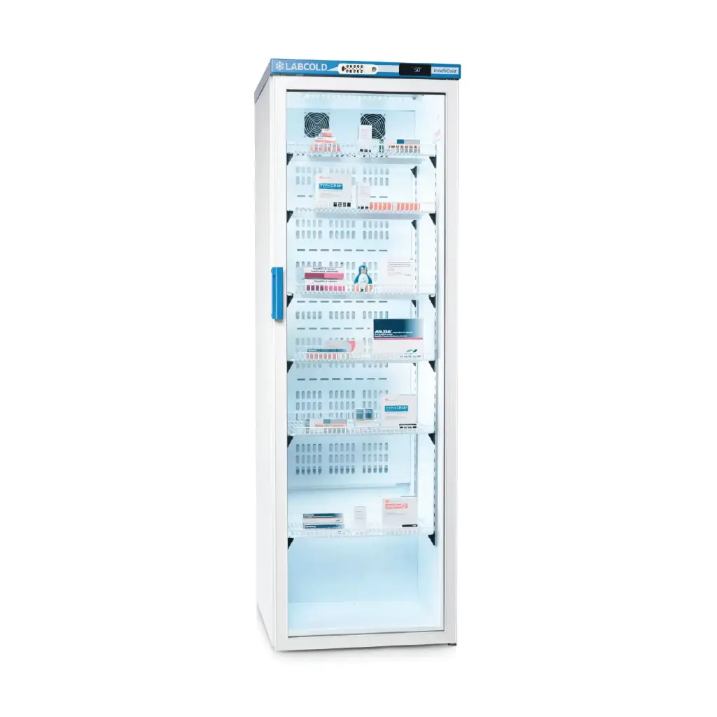 Labcold RLDG1519DIGLOCK Pharmacy Refrigerator Glass Doo 440L