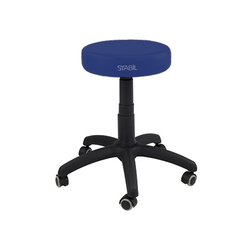 Stabil Premium Rolling Stool - Navy