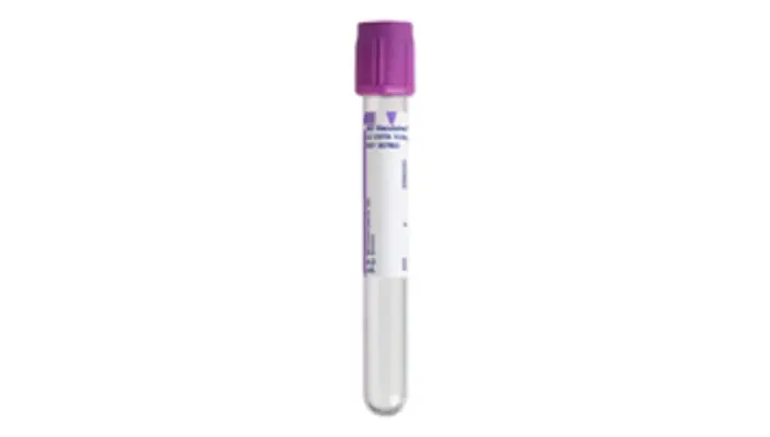 BD Vacutainer K3EDTA+ Tube, 2mL, Translucent Lavender x 100