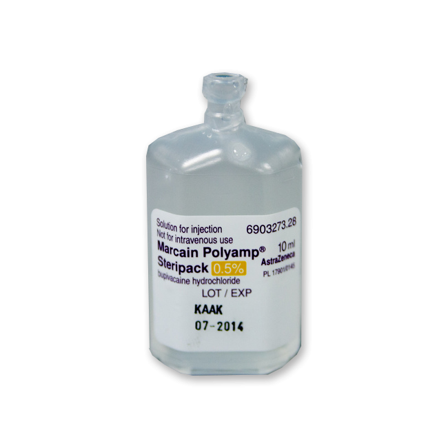 *TU* Marcain Steripack 0.25% Polyamp 10ml x 5