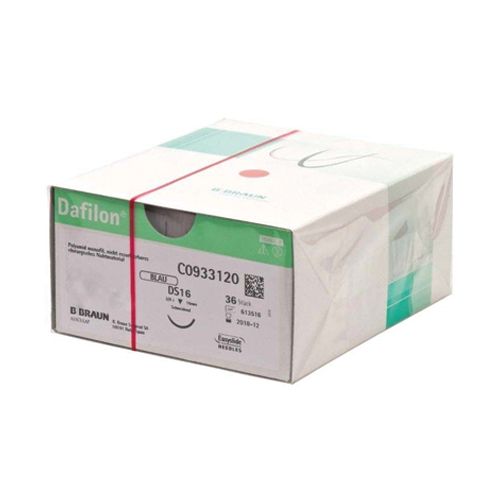 BBraun Dafilon 3/8 circle R.C. - Micro-Point, 16mm,45cm,Blue,6-0 (0.7) x 36