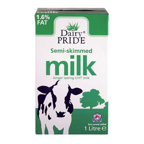 Semi-Skimmed Milk Long Lasting 1L Pack of 12