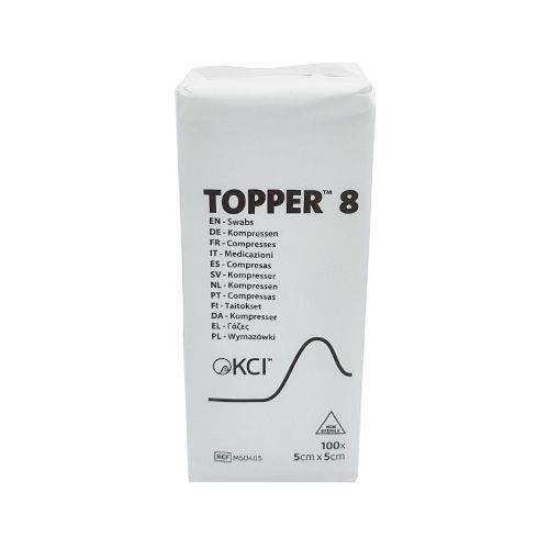 Topper 8 Swabs Non Sterile 5cm x 5cm 4-ply x 100