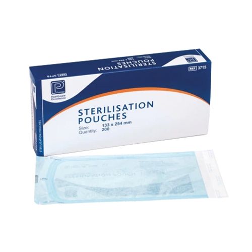Autoclavable Pouches 13x25cm (Self Sealing) x 200