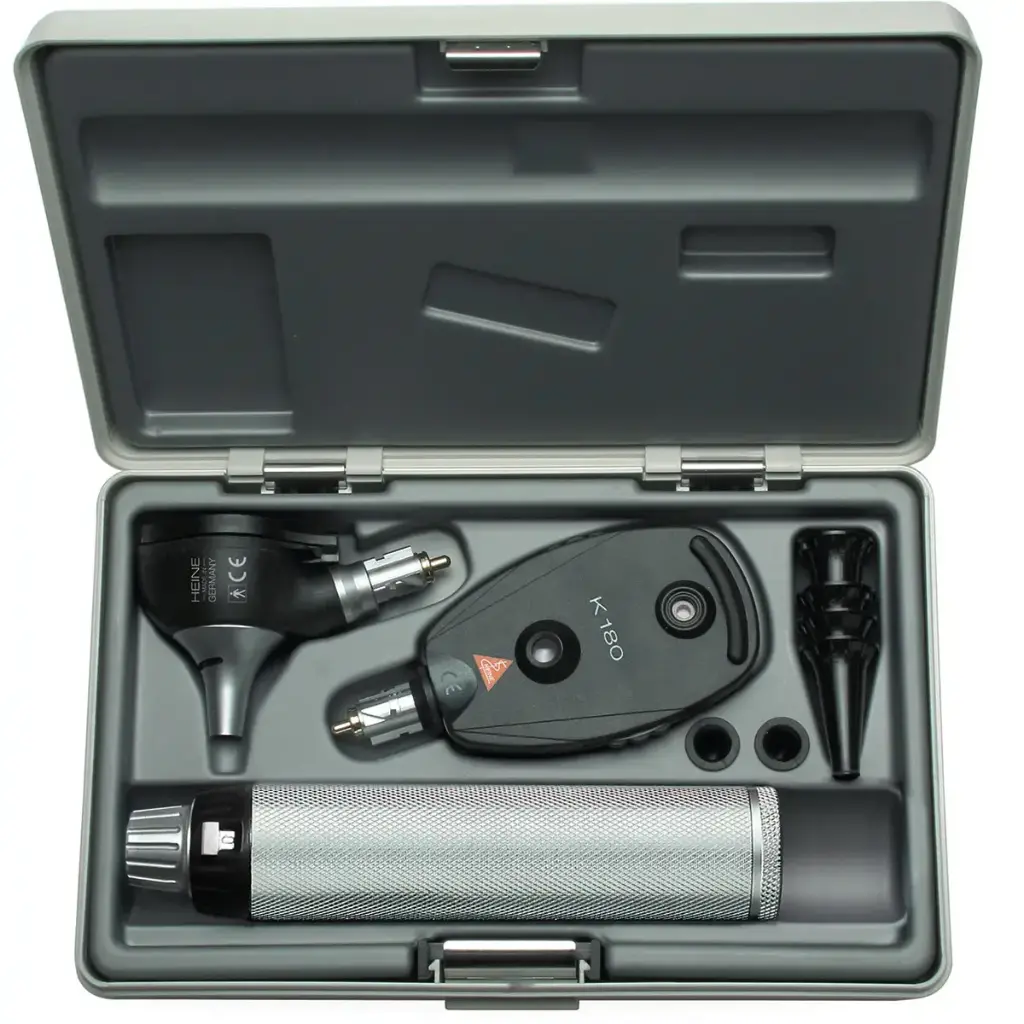 K180 Set 3.5V – K180 F.O. Otoscope + K180 Ophthalmoscope + BETA4 USB Rechargeable Handle