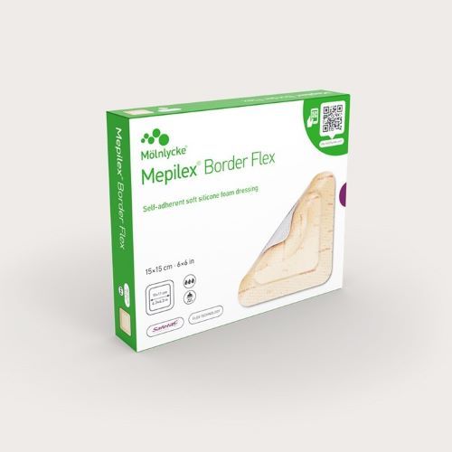 Mepilex Border Comfort  Dressing - 7.5cm x 7.5cm x 10