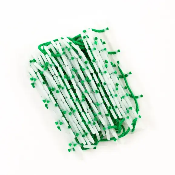 Plastic-Ended Treasury Tags (51mm) in Green - Pack of 100