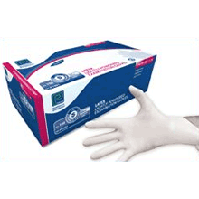 Premier Protector Latex Powdered Exam Gloves x 100 - L