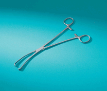Reusable Teales Vulsellum Uterine Forceps - 9 inch