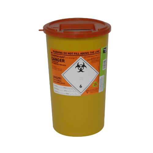 SHARPSGUARD 5L Sharps Bin - Orange DD471OLR