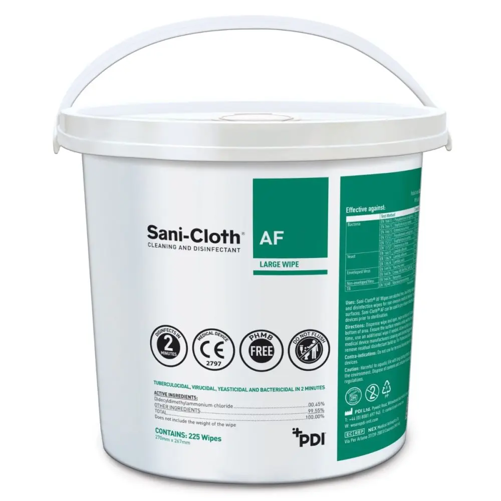 Sani-Cloth AF Universal Wipes Bucket x 225
