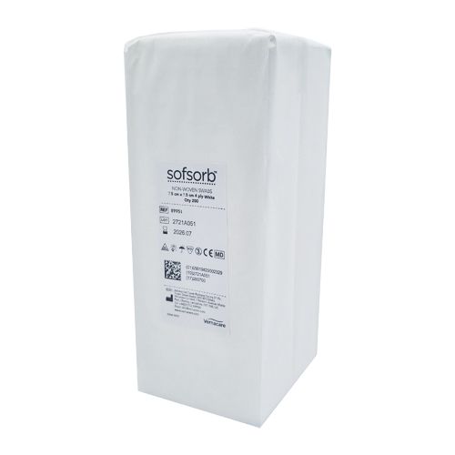 Sofsorb Non-Woven Swabs N/S - 7.5cm x 7.5cm x 200 - 4-ply