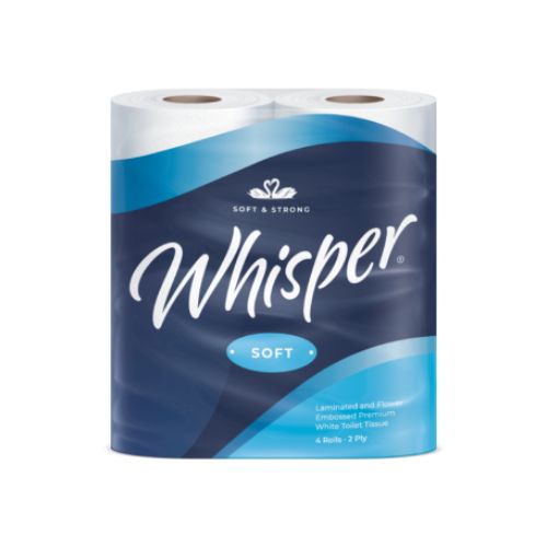 Whisper Conventional Toilet Tissue x 40 Rolls