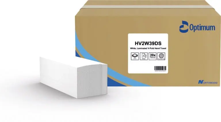 Northwood Optimum White V-Fold 2ply Hand Towel x3920