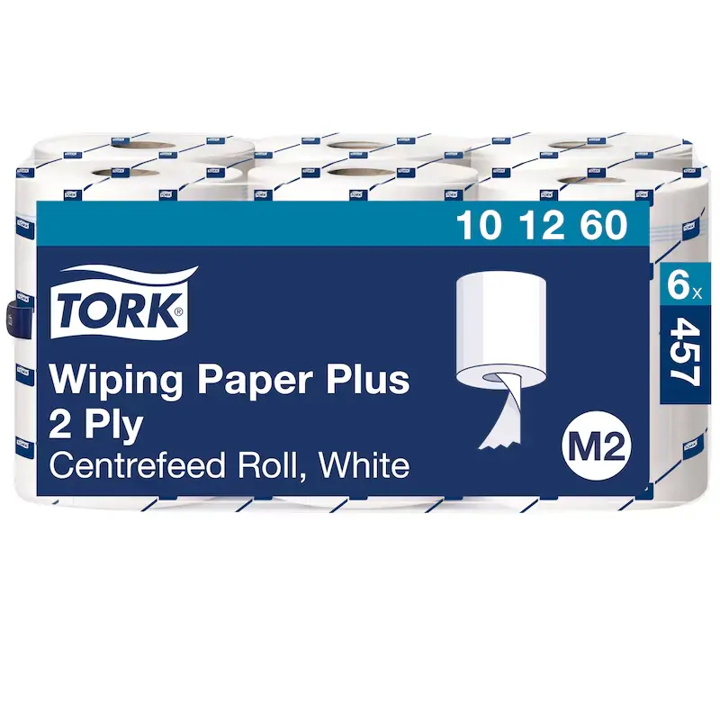 Tork Centrefeed Wiping Paper Plus White M2 x6