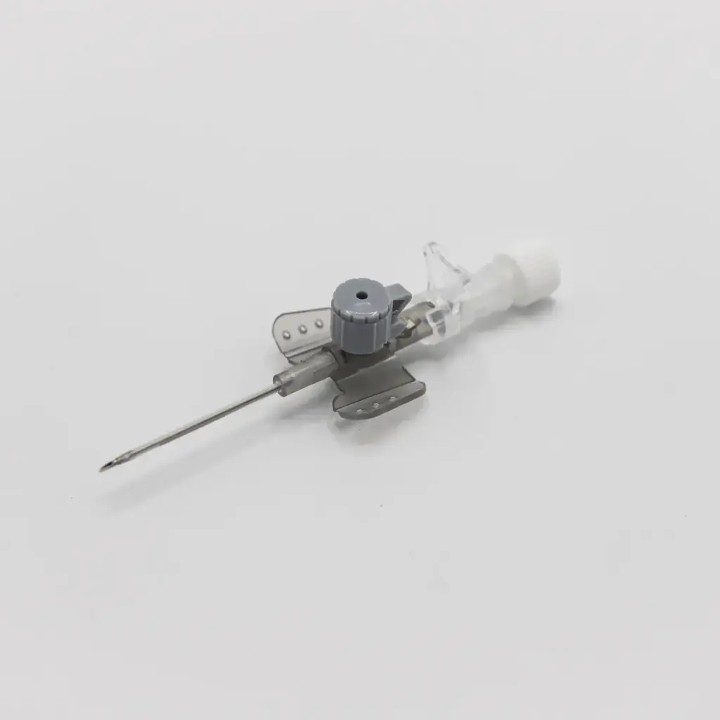 IV Cannula with Injection Valve and Wings 16G - Grey x1