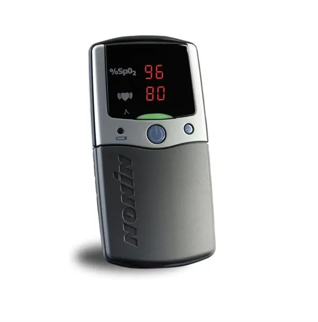 Nonin PalmSAT 2500 Handheld Pulse Oximeter - Adult Soft SpO2 Sensor & Carry Case